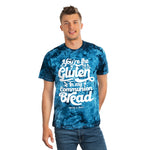 Hood N' Holy Communion Bread Men's Tie-Dye Tee, Crystal